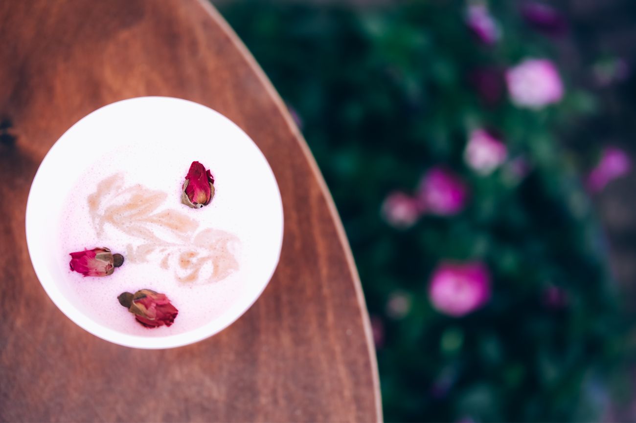 HANAH Hero Bibi McGill's Ashwagandha rose tea