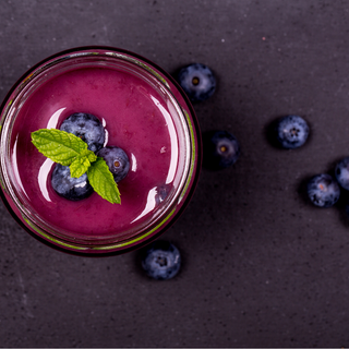 Kate Machado's cherry and blueberry HANAH smoothie