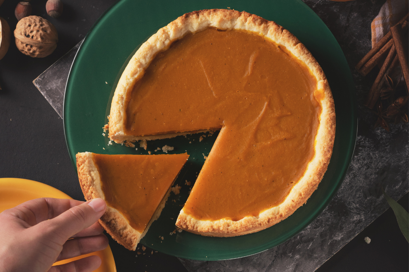 Healthy, delicious, gluten-free pumpkin pie for the holidays