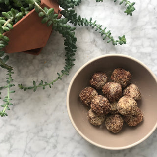 Raw cacao adaptogen balls are a healthy snack to help fuel a successful day.