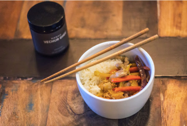Chicken Stir Fry with HANAH Vechur Ghee