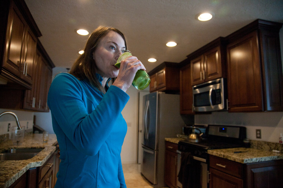 Kristen Ulmer's HANAH coconut and greens smoothie blast