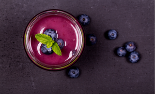 Kate Machado's cherry and blueberry HANAH smoothie