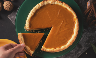 Healthy, delicious, gluten-free pumpkin pie for the holidays