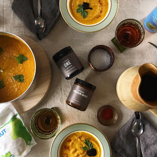 HANAH ONE & COPRA: Coconut & carrot curried soup