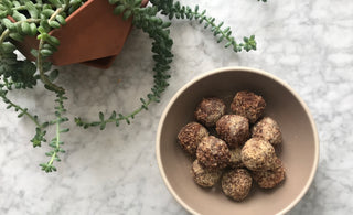 Raw cacao adaptogen balls are a healthy snack to help fuel a successful day.
