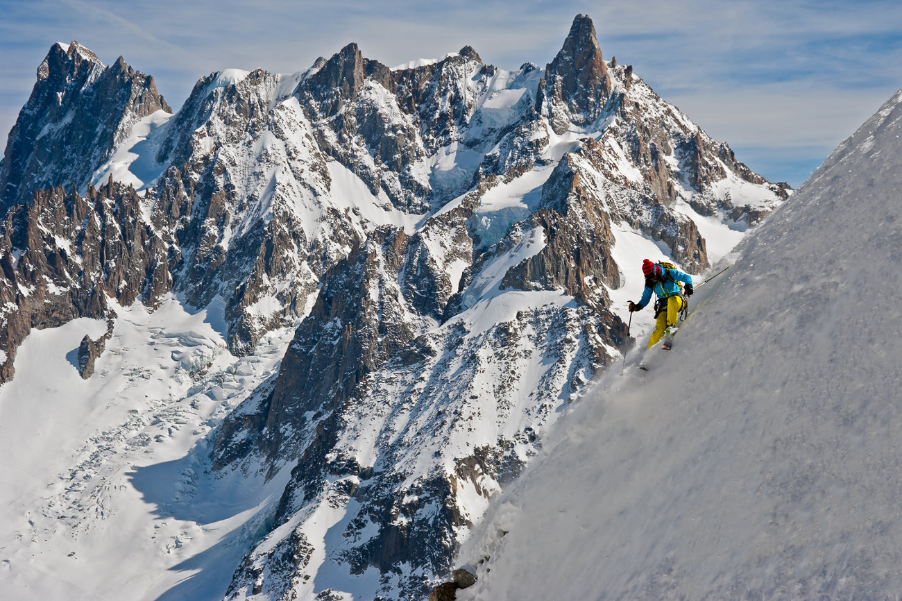 HANAH Hero Kit DesLauriers in Chamonix. Check out the latest HANAH photo giveaway with this signed, framed picture by Jimmy Chin
